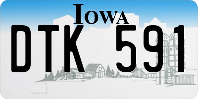 IA license plate DTK591