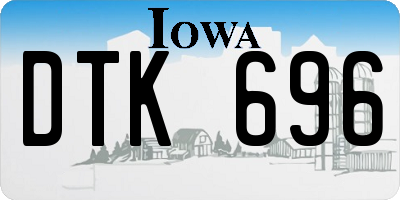 IA license plate DTK696