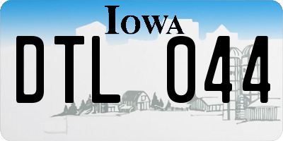 IA license plate DTL044
