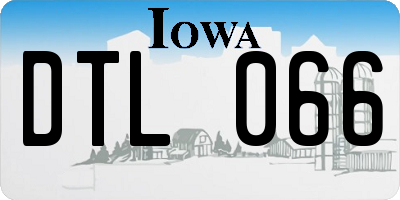 IA license plate DTL066