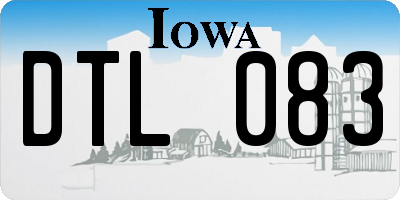 IA license plate DTL083