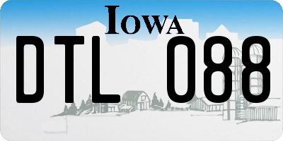 IA license plate DTL088