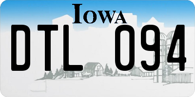 IA license plate DTL094