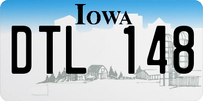 IA license plate DTL148