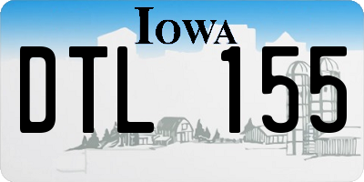 IA license plate DTL155