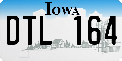 IA license plate DTL164