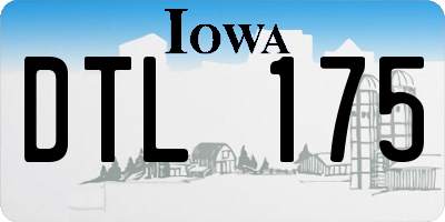 IA license plate DTL175