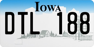 IA license plate DTL188