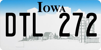 IA license plate DTL272