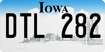 IA license plate DTL282