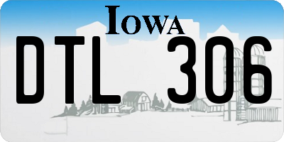 IA license plate DTL306