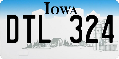 IA license plate DTL324