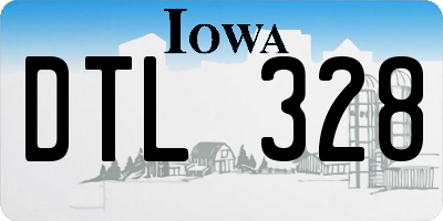 IA license plate DTL328