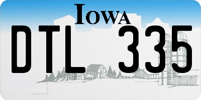 IA license plate DTL335