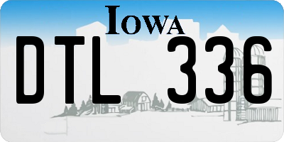 IA license plate DTL336