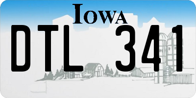 IA license plate DTL341