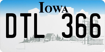 IA license plate DTL366