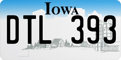 IA license plate DTL393
