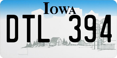 IA license plate DTL394