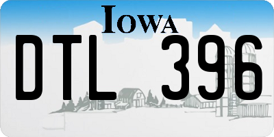 IA license plate DTL396