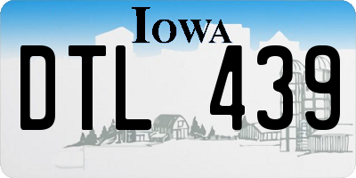 IA license plate DTL439
