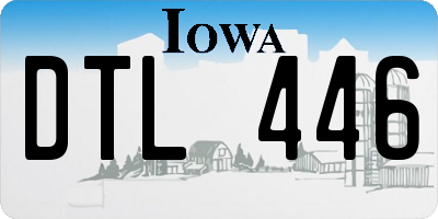 IA license plate DTL446