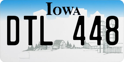 IA license plate DTL448