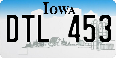 IA license plate DTL453