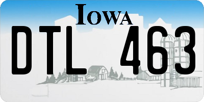 IA license plate DTL463