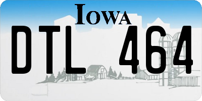 IA license plate DTL464