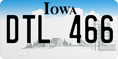 IA license plate DTL466