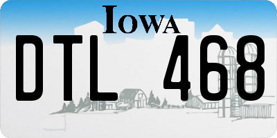 IA license plate DTL468