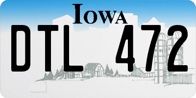 IA license plate DTL472