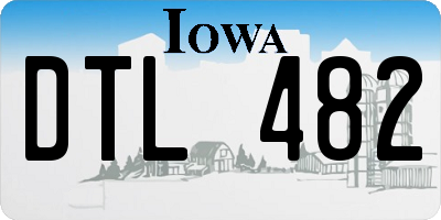 IA license plate DTL482