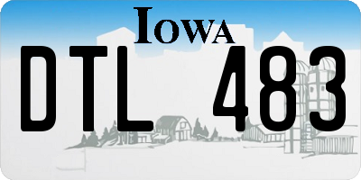 IA license plate DTL483