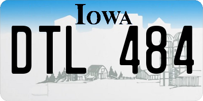 IA license plate DTL484