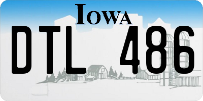 IA license plate DTL486