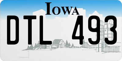 IA license plate DTL493