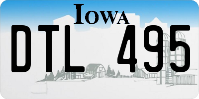 IA license plate DTL495