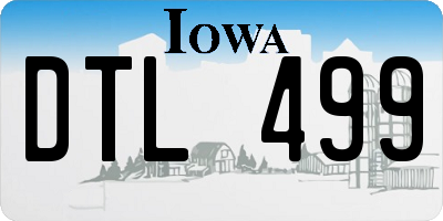IA license plate DTL499