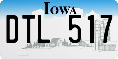 IA license plate DTL517