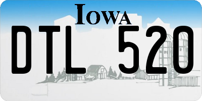 IA license plate DTL520