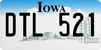 IA license plate DTL521