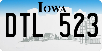 IA license plate DTL523