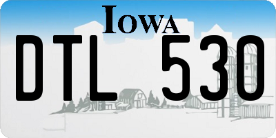 IA license plate DTL530