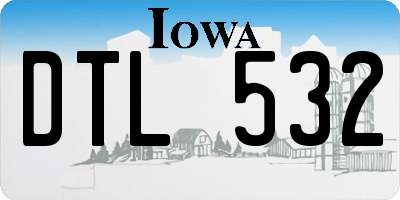 IA license plate DTL532