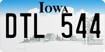 IA license plate DTL544