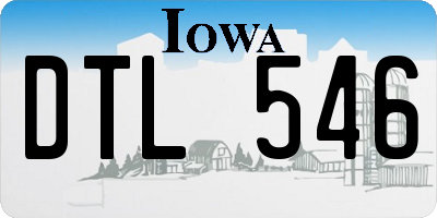 IA license plate DTL546