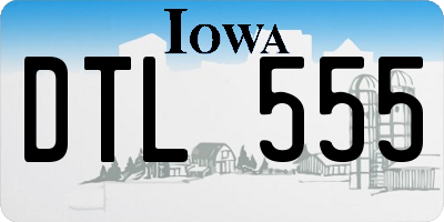 IA license plate DTL555