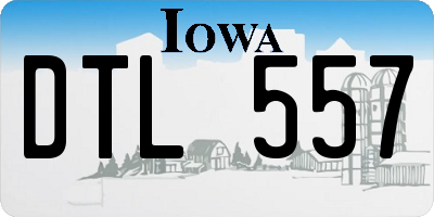 IA license plate DTL557